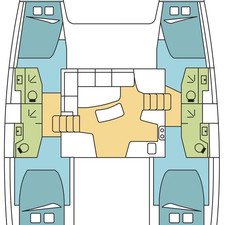 Lagoon 42 - 4 + 2 cab.
